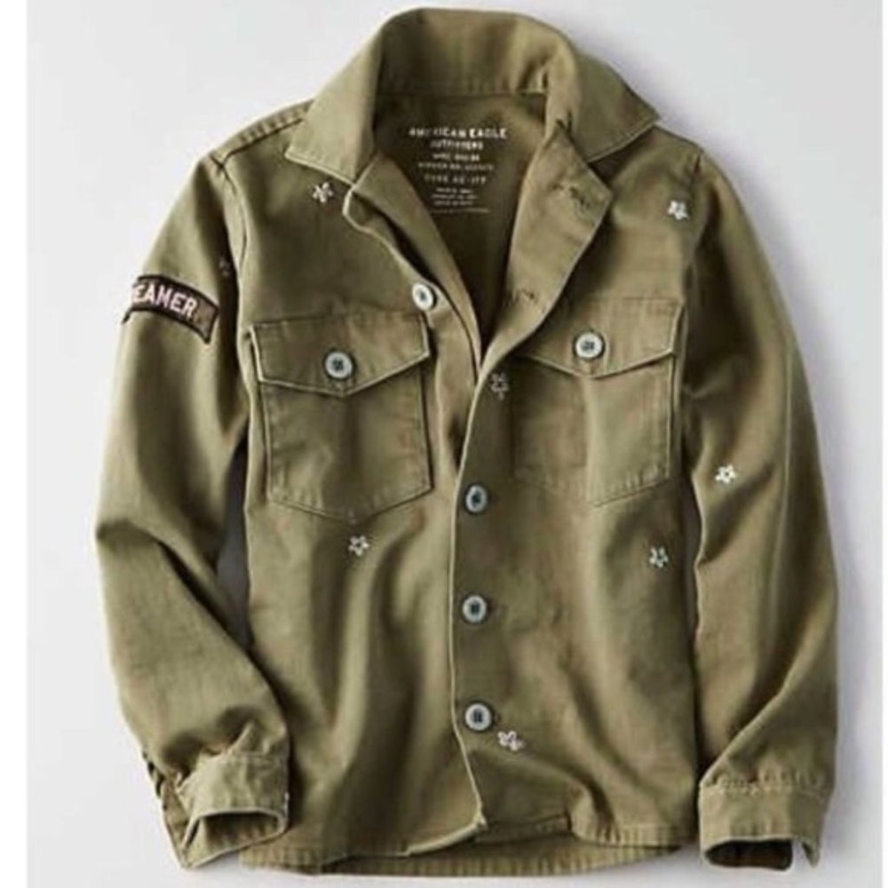 American Eagle Outfitters Military Embroidered